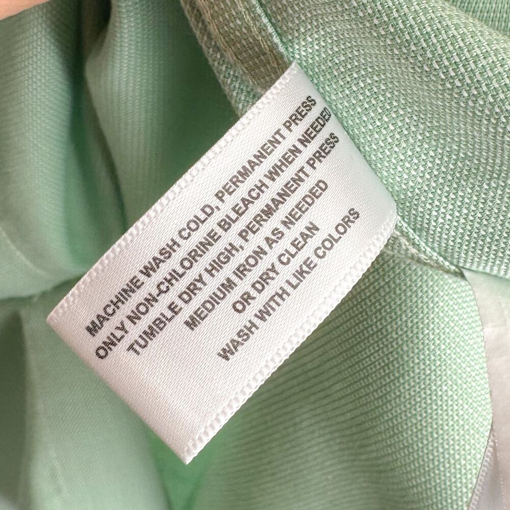 Cutter & Buck Green Easy Care Short Sleeve Casual Button Down Shirt 2XT Tall - Picture 5 of 9